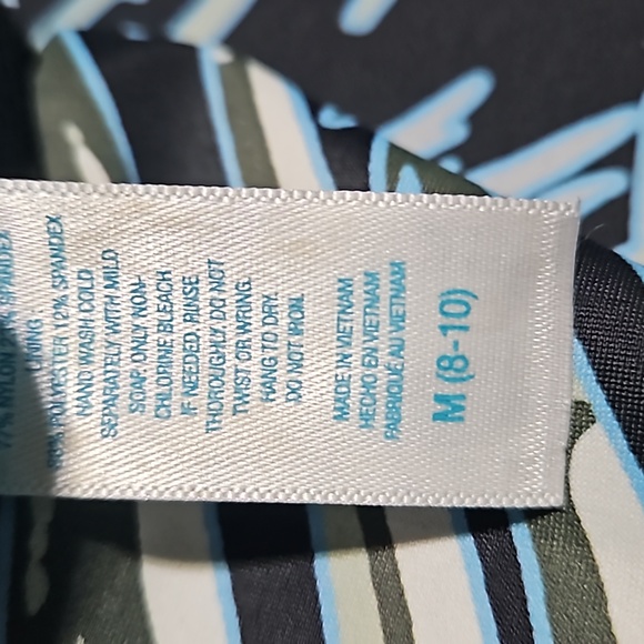 Coastal Blue Swim Top size M 8-10 - Picture 6 of 6